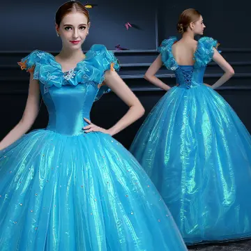prom dresses ball gown blue