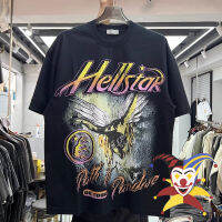 เสื้อยืดสีดำ Hellstar ผู้ชายผู้หญิงเสื้อยืดฟันคุณภาพดีที่สุดเสื้อยืด