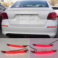 แผ่นสะท้อนแสง Bemper Belakang Led สำหรับ Chevrolet Cavalier 2016 2017 2018สัญญาณไฟเลี้ยวไหลอุปกรณ์เสริมรถยนต์ไฟหน้ารถเบรก