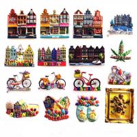 Netherlands Amsterdam Tourist Souvenir Magnetic Refrigerator Sticker Collection Gift Fridge Magnets Refrigerator Parts Accessories