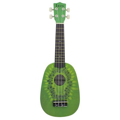 IRin 21in Cute Kiwi Shape Hand-Carved Small Piano Player Beginner Concert Ukulele Plucked Instrument