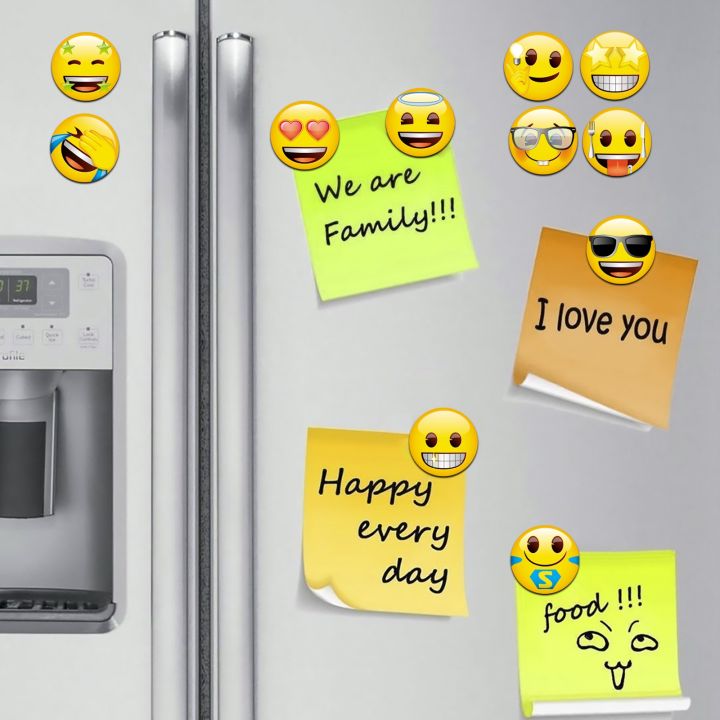 morcart-5pcs-set-smiley-expression-cute-fridge-magnet-set-creative-refrigerator-magnets-stickers-strong-magnetic-office-stickers