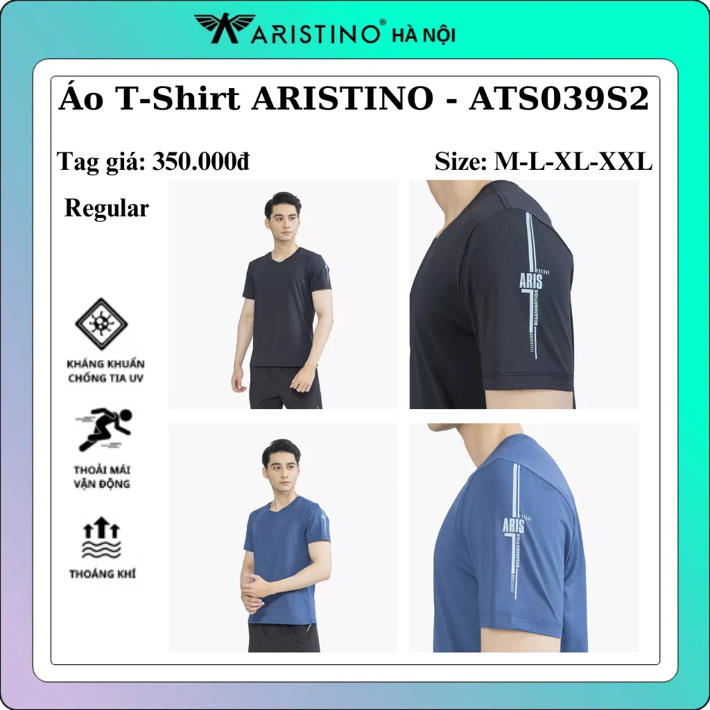 ÁO T-SHIRT DÀI TAY NAM ARISTINO ALTR05