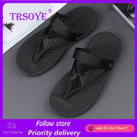 รองเท้าแตะฟิบฟอบของผู้ชายแฟชั่น TRSOYE เทรนรองเท้าชายหาด Soed Soft-Non-Slip