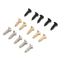 25PCS สกรูกีตาร์ไฟฟ้าสำหรับ Pickguard แผ่นหลัง Mount Gold Silver Balck DIY Luthier Tool-wangjun1