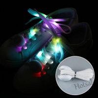 【hot sale】♝ D18 1 Pairs LED Flashing Shoelaces Shine LED 8 Color Change Luminescent Shoelace Club Party Luminous Glow Light Up Nylon Strap Night Fashion Mall