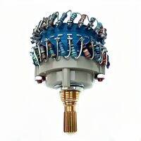 100KA Duplex 24-Speed Step Potentiometer ไข้ความแม่นยำสูง BC ความต้านทานเสียงปริมาณ