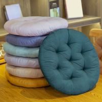 ♦❀¤ Pure Color Round Square Car Chair Cushion Students Office Seat Pad Simple Winter Home Dining Decor Pillows Tatami Outdoor Mat