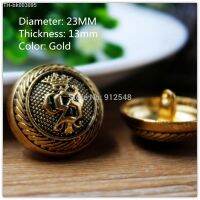 ✔ 1541817710pcs23mm Classic fashion Gold badge metal buttonsDIY handmade materials Clothing accessories