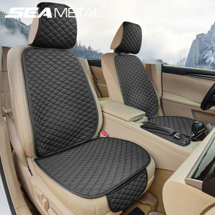 PVC Leather Car Seat Cover Cushion Pad Soft Cushioning Nonslip Front