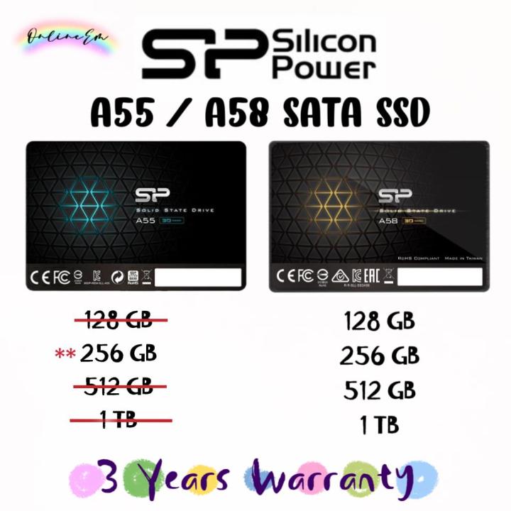 Silicon Power A55 A58 SSD 3D TLC NAND SATA III 2.5