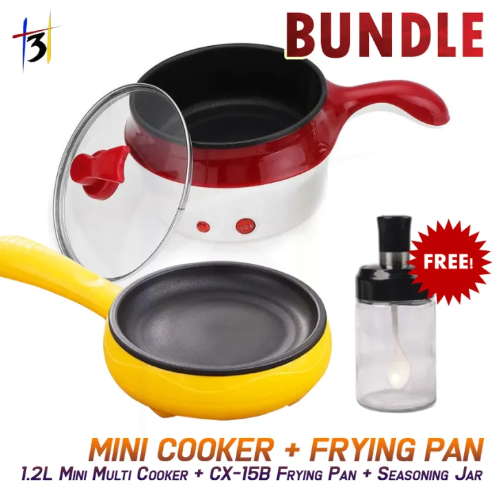 (BUNDDLE + FREE) 1.2L Mini Multi Cooker Rice Cooker + Mini Electric