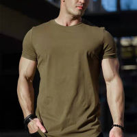 （Ready Stock）? Factory Direct Supply New Loose Light Board Sports Running Leisure Short Sleeve Summer Sports Fitness Mens T-Shirt YY