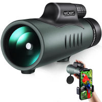 K&amp;F Concept 12X50 BAK4 IP68 Waterproof Prism Monocular and Smartphone Adapter Kit Low Light Night Vision for Bird Watching, Hunting, Camping,Travelling and Concerts