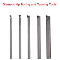 Diamond boring tool turning lathe tools bore cutter PCD CNC Borer bar bit steel body 6mm hole tool for processing aluminum ss