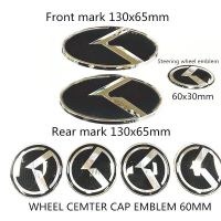 3D Flight K Logo Emblem Badges Grill Front+Rear+Steering+Wheel Caps For KIA K5 2011-2013 Optima Forte 2009-2014 Senda