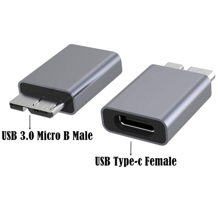 มาใหม่ล่าสุดอะลูมินัมอัลลอยตัวแปลงยูเอสบี-typec-ตัวเมียถึง-usb3-0หัวต่อตัวผู้ไมโคร