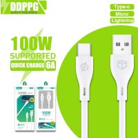 สายชาร์จ สายชาร์จ type c แท้ 100W 6A สายชาร์จเร็ว USB-Micro/Type-C Fast charging cable สายชาร์จเร็ว 1 ม