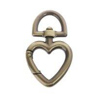 SENG♫Heart Shape Metal Swivel Clasp Lanyard Snap Hook Spring Claw Clasps