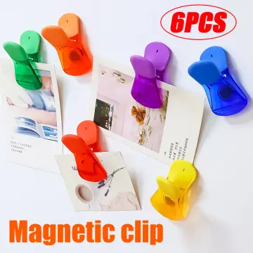 Bag Clips with Magnet,Chip Clips-6Pcs Magnetic Strong Food Clips