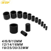 4 6 8 10 12 14 16 19 25 30 32mm 5PCS Silicone Vacuum Blanking Cap Air Intake Hose Tube Pipe Ends Bung Plug Black