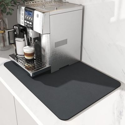 Super Drain Pad Tableware Mat ห้องครัวขนาดใหญ่ดูดซับ Antiskid Draining Mat จานกาแฟ Drying Mat Quick Feeding Mat