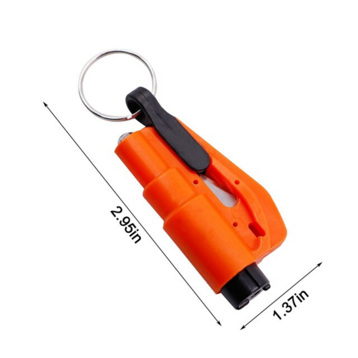 ZUIMING 3 In 1 Seatbelt Cutter and Window Breaker Emergency Keychain ...