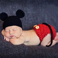 【cw】 Newborn Baby Photography Props Accessories BoysCrochet KnitPhoto Props Baby Hat Caps Newborn Crochet Outfits