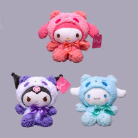 (ร้อน) SANRIO Kuromi mymelody Cinnamoroll PomPom Purin Plush ของเล่นอะนิเมะการ์ตูน20ซม. ตุ๊กตารูป12ซม. ภาพวาดกระเป๋า Cari giftcorations