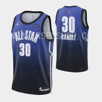 2023 NBA All Star 30 Julius Randle Black Blue Jersey