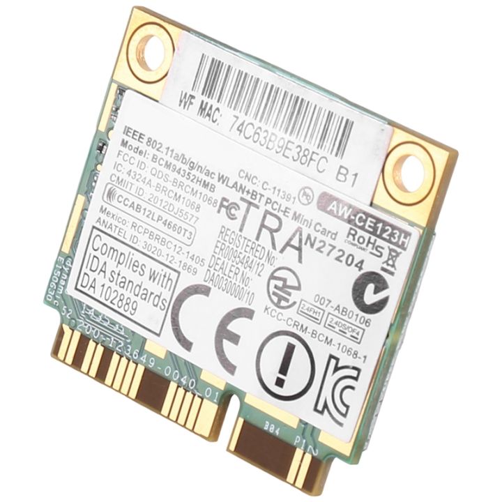 1-pieces-for-azurewave-bcm94352hmb-wifi-card-mini-pcie-802-11ac-867mhz-wireless-card-wifi-wlan-bluetooth-card