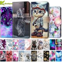 【Enjoy electronic】 A52S 5G SM-A528B Case For Samsung Galaxy A52s 5G Cover Cat Painted Leather Flip Case for Samsung A 52s A52 S 5G Phone Cases Capa