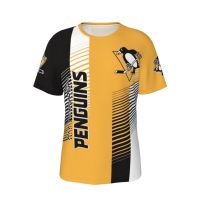 T SHIRT   fanatics fashion t-shirt mens cut &amp; sew nhl pittsburgh penguins