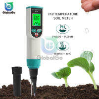 2in1ดิน PH Meter 0.00 ~ 14.00pH ดิจิตอลอุณหภูมิความเป็นกรดดิน Tester เซ็นเซอร์วิเคราะห์สำหรับกลางแจ้งปลูกสวนพื้นที่เพาะปลูก