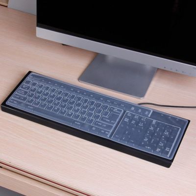 1PC Universal Desktop Computer Keyboard Transparent Silicone Protective Cover Waterproof Dustproof Protector Film Keyboard Accessories