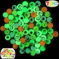 72Pc ธีมฮาโลวีนเรืองแสงใน Dark Bouncing Balls ฮาโลวีน Bouncy Party Favor Supplies Trick หรือ Treating Goodie ของเล่น