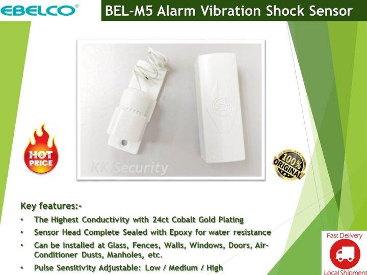 Ebelco Brand Alarm Shock Sensor / Alarm High Frequency Vibration Sensor