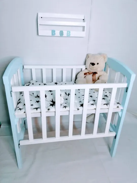 Wood Crib For Baby Medium 24x40 Inches, White Wooden Crib Philippines