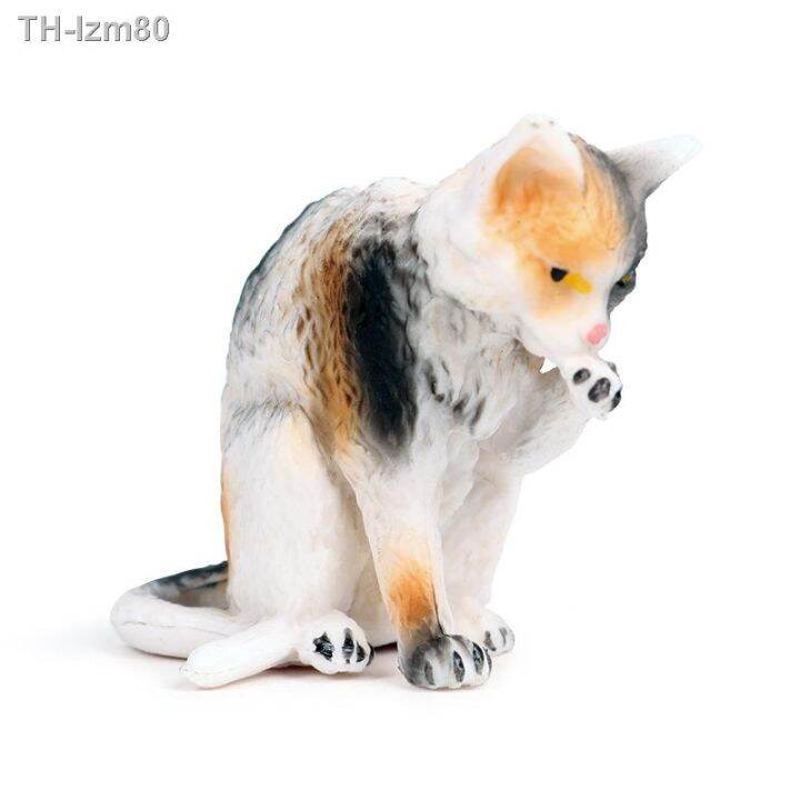 ของขวัญ-solid-animal-world-children-simulation-model-mini-the-cat-toy-furnishing-articles-hands-to-do