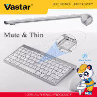 Vastar 2.4 กรัมคีย์บอร์ดไร้สายและเมาส์มินิคีย์บอร์ดมัลติมีเดียเมาส์ Combo Set สำหรับโน๊ตบุ๊คแล็ปท็อปคอมพิวเตอร์ตั้งโต๊ะทีวีสำนักงาน