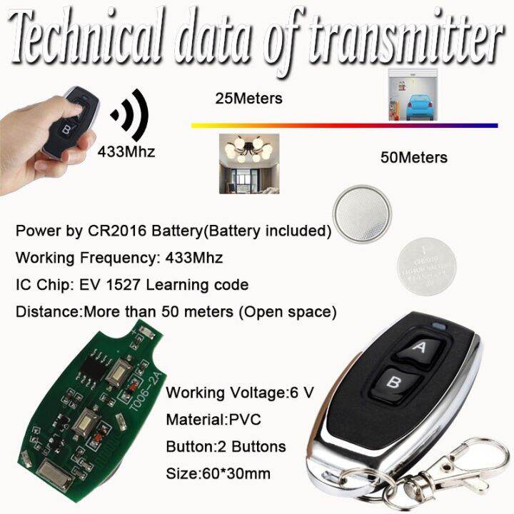 wireless-remote-control-rf-433mhz-relay-receiver-dc-3-6v-6v-12v-24v-1ch-module-with-2buttons-transmitter-for-led-lamp-light-diy