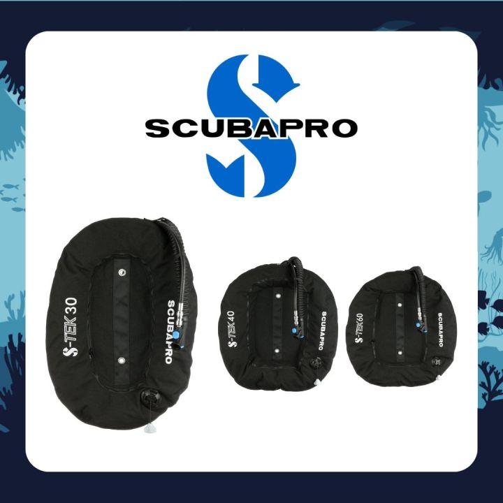 scubapro-s-tek-donut-wings-scuba-diving-size-30lbs-40lbs-60lbs-13kg-18kg-27kg
