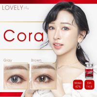 คอนแทคเลนส์ Lovelylens : Cora สวยมาก เลนส์นิ่ม สีเทา สีน้ำตาล รายเดือน มีอย. เลนส์นิ่ม สวยปังมาก คอนแทคเลนส์ ตาโต