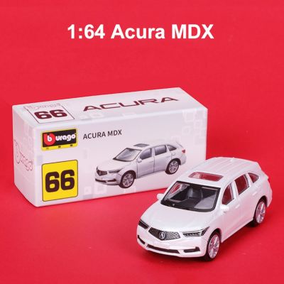 Urago รุ่น1:64รถขนาดเล็ก Acura MDX Bugatti ของเล่นแบบชุดสะสมยานพาหนะดายแคสจำลองสำหรับเป็นของขวัญเด็กผู้ชาย