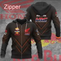 Xzx180305 rhesol Honda Racing HRC Red Bull men zipper Hoodie spring