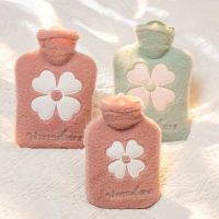 1000ML Hot Water Bag Warm Belly Hands Cute Warm Water Bag Hand Warmer Flower Hot Water Bottle Bag Water Warmer Winter Supplies