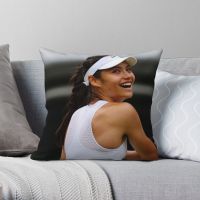 Emma Raducanu Pillowcase Polyester Linen Velvet Creative Zip Decor Pillow Case Room Cushion Cover