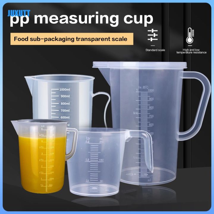 250ml 500ml Plastic Measuring Cups Transparent And Graduated Small