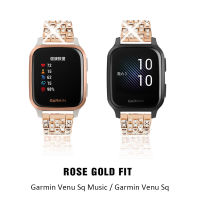 HotMetal สายนาฬิกาสำหรับ Garmin Venu Sq เพลงสมาร์ทนาฬิกาสำหรับ Garmin Venu 2 Plus สาย Garmin Vivomove กีฬาสร้อยข้อมือเพชร