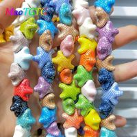 Multicolor Starfish Ceramic Beads For Jewelry Making Bracelet 18x10mm Handmade Porcelain Ceramic Beads Wholesale